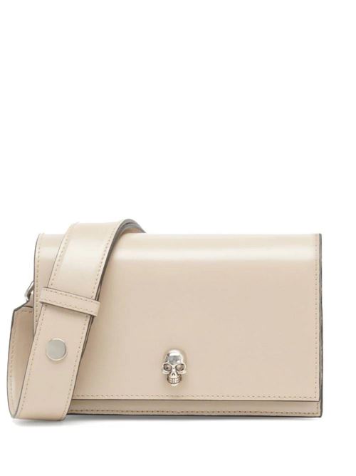 Beige leather bag for women. ALEXANDER MCQUEEN | 7576261BLCM2630